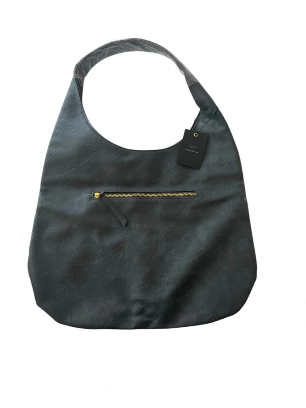 Fawn Slouchy Tote Shoulder Bag Faux Leather Bag Grey NEW NWT